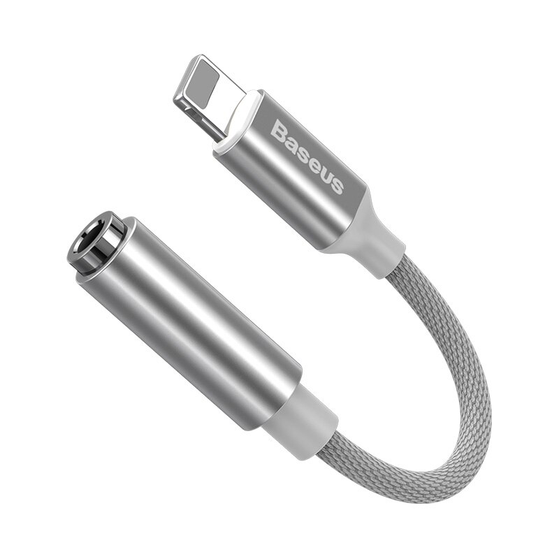 Originele apple lightning  to 3.5mm hoofdtelefoonaansluiting adapter voor iphone xs max  xr 8 7 6 5 11 ipad pro audio converter aux-kabel: Wit