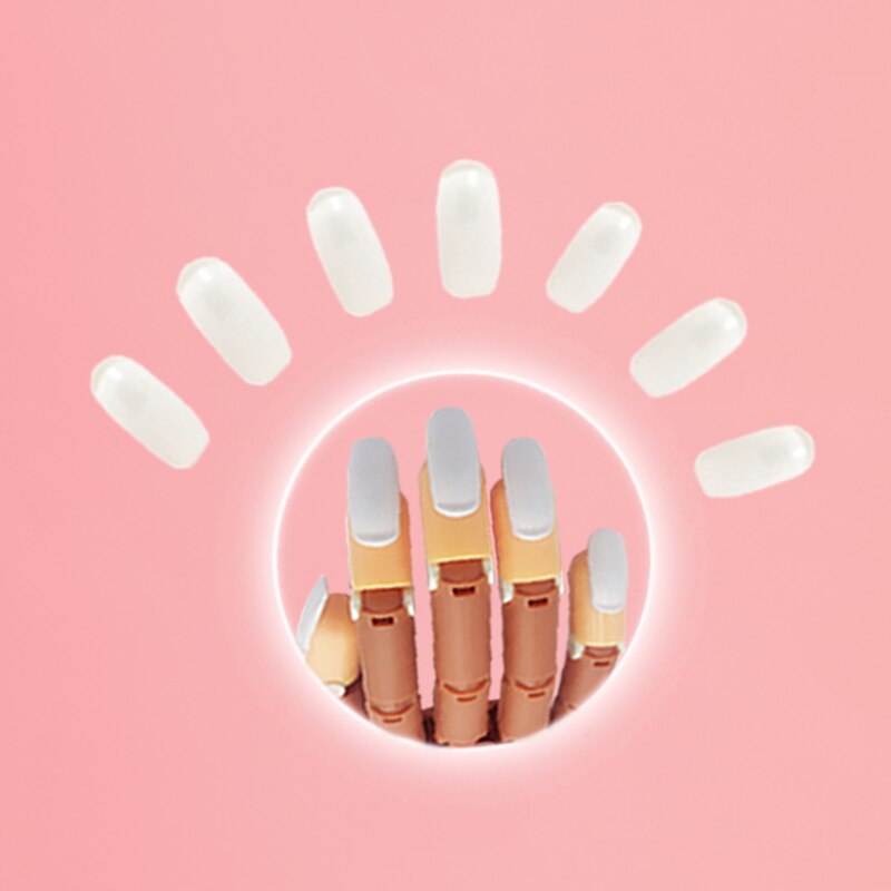 Puntas de uñas postizas 200 uds, pegatinas de uñas falsas profesionales transparentes para practicar manicura, herramientas para uñas, pinzas para uñas cortas uñas de practica para manicura dedo para practicar uñas