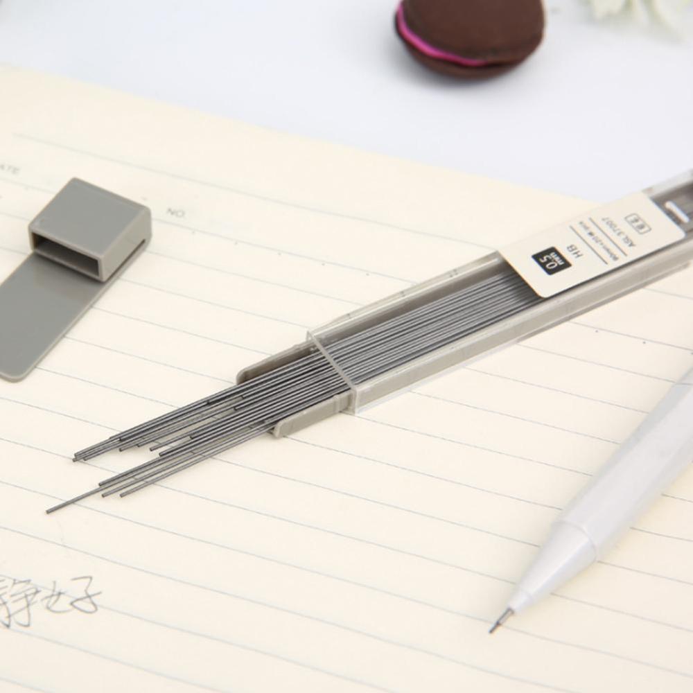 1Pcs Eenvoudige Vulpotlood Lood 0.5Mm Hb Potlood Staaf Refill Briefpapier Potlood Automatische Lood Kantoor Schoolbenodigdheden A8I9