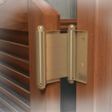 Bisagra de puerta de doble vía, bisagras de resorte de doble efecto, bisagra fría, bisagra fuerte y duradera, 2 uds.