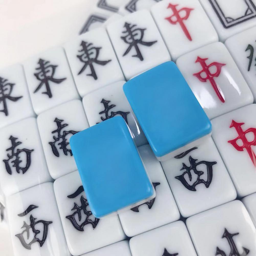 Mini 24MM Mahjong Portable Folding Wooden Boxes Majiang Set Mah-jong Travel Table Game Entertainment Indoor Board Games for Home