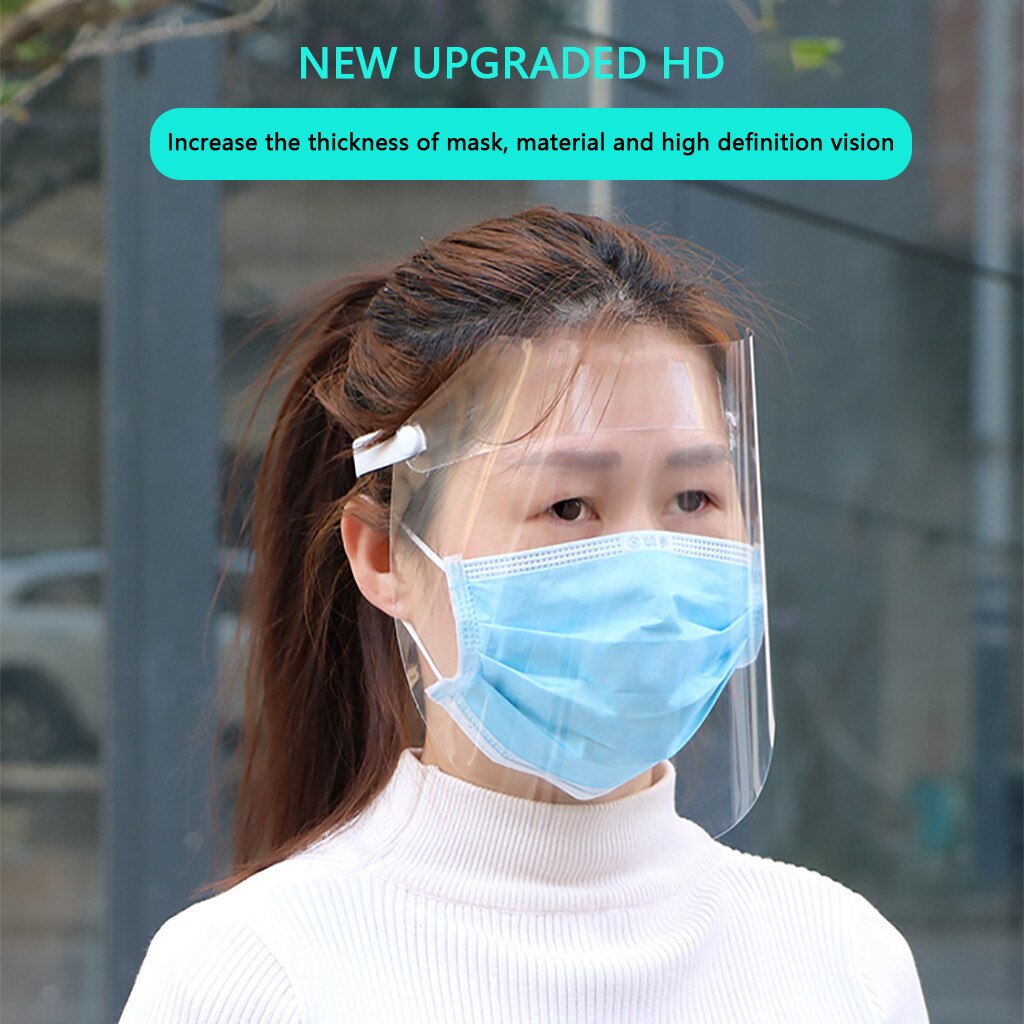 Anti-spitting Protective Hat Splash Clear Face Helmet Double-sided Shield Protecto Motorcycle Protective Hat