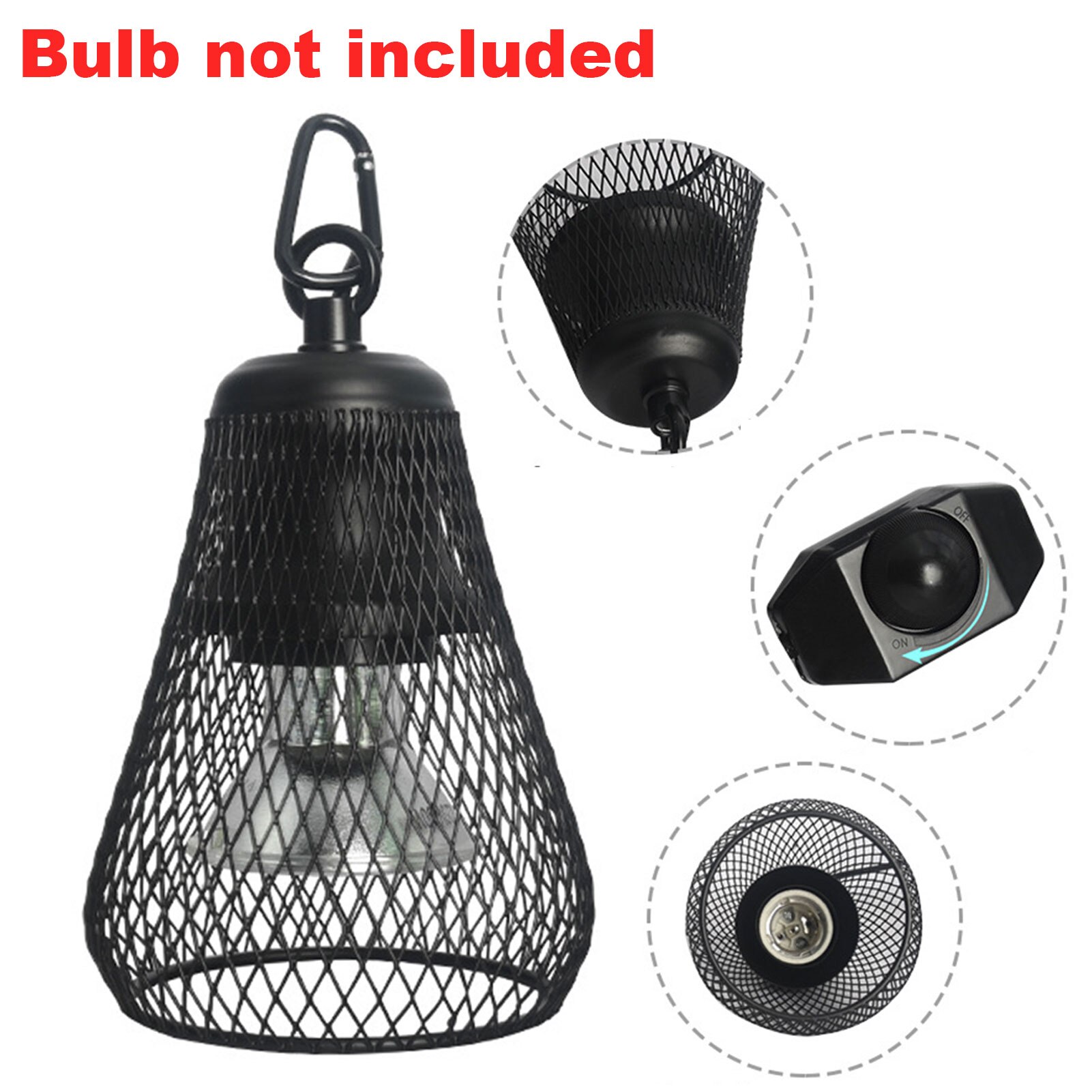 50/100W Haustier Heizung Lampe Haustier KäFeige Wärme Emitter Haustier Koop Heizung Bausatz Haustiere Grübler Wärme Glühbirne für VöGel Hühner Reptilien: lampshadeEU