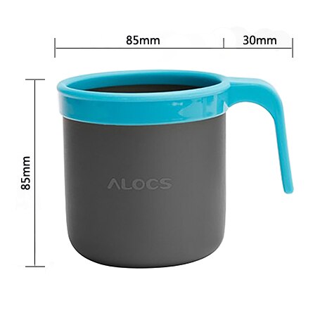ALOCS tutto'aperto 405ML Tazza di Metallo Portatile di Campeggio Esterna Tazza di Caffè Stoviglie tutto'aperto Attrezzature Da Campeggio trekking