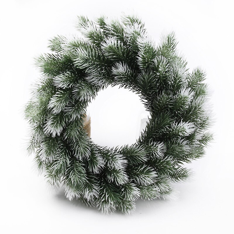 100 st konstgjorda växter plast tallbarr snöflinga julkrans material bröllop dekorativa blommor kransar heminredning