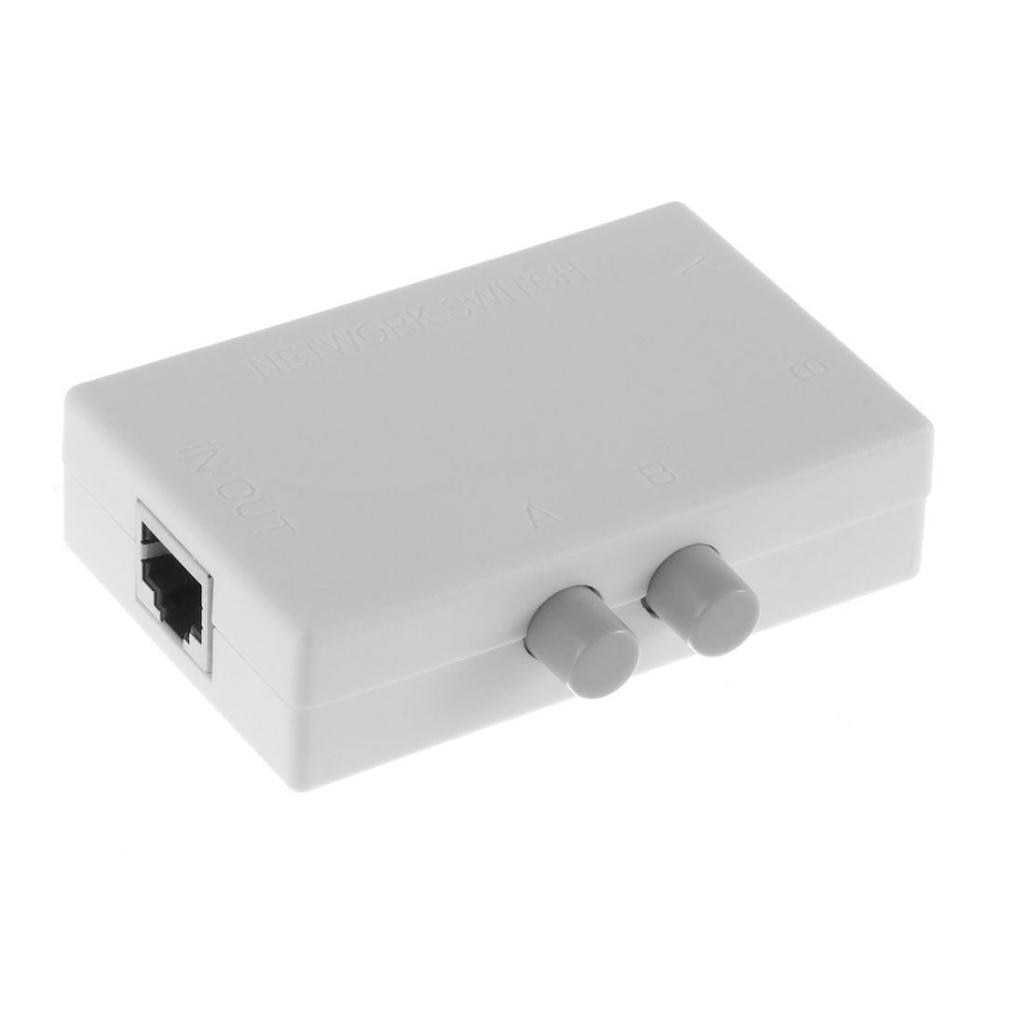RJ45 Splitter Selector Schakelaar, 2 Poort Netwerk... Vicedeal