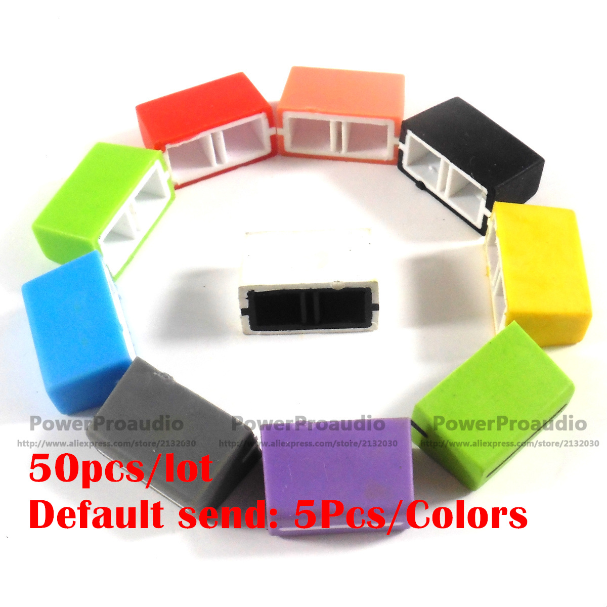 50 Stks/partij Kanaal Crossfader Fader Knop Cap Voor Rane 56 57 61 62 64 68 Kleurrijke Koos Je Wilt de Kleur