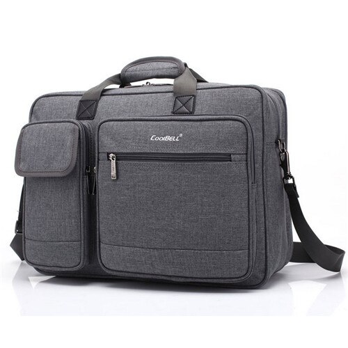 Laptop Tas 15.6 17.3 Inch Waterdichte Notebook Bag Sleeve Voor Macbook Air Pro 15.6 17.3 Computer Schouder Handtas Aktetas Tas: Gray bag