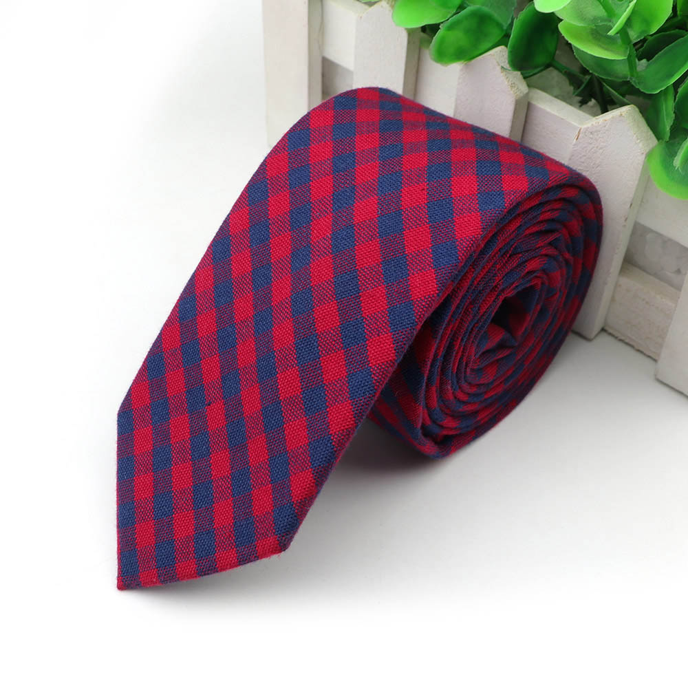 Katoen Bloemen Tie Mens 6 Cm Smalle Stropdas Paisley Plaid Bloem Voor Wedding Party Casual Accessoires: 16