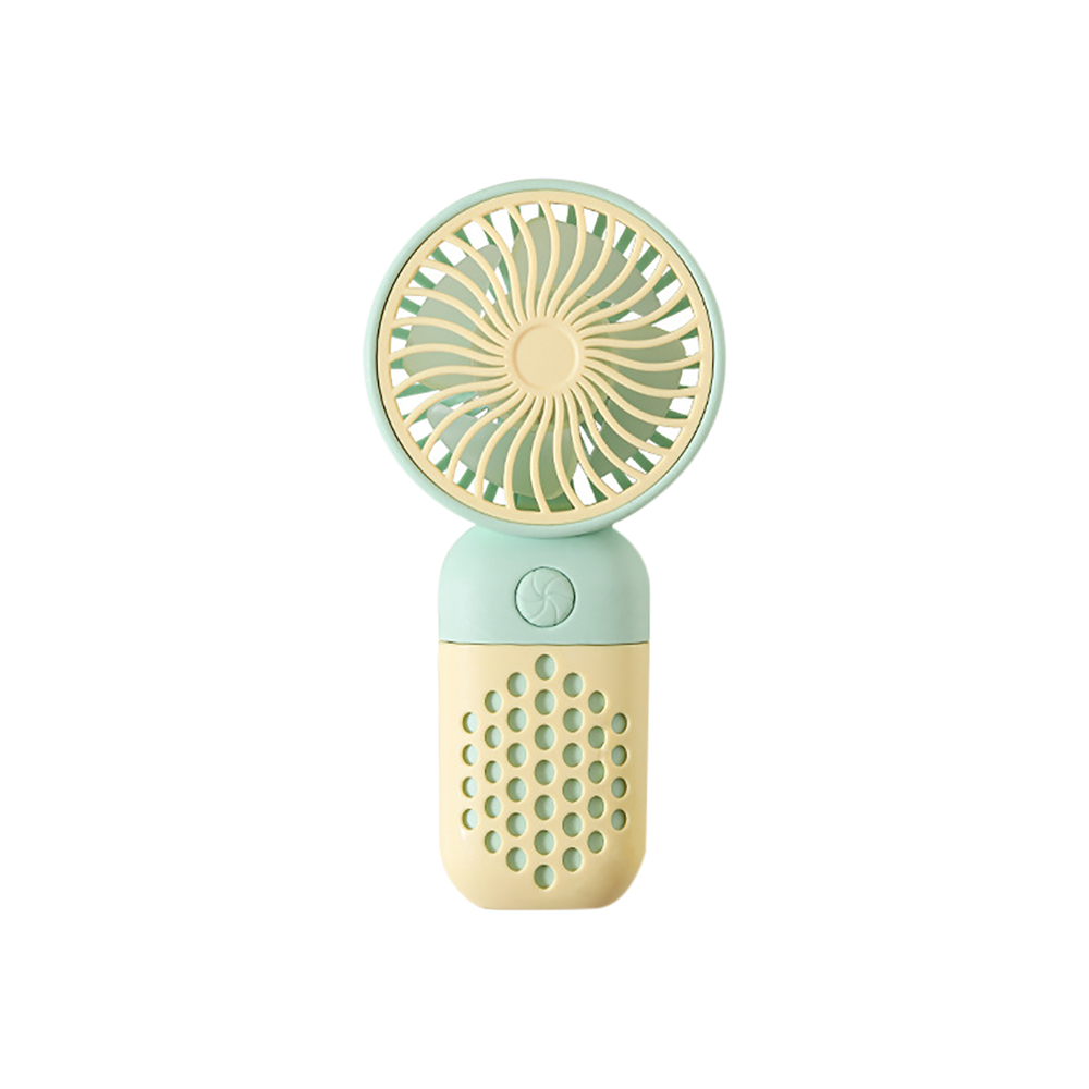 Mini ventilador portátil portátil, USB recarregável, esportes ao ar livre, refrigeração, tamanho de bolso, baixo ruído, presentes de estudante, novo, 2021, 1pc: verde