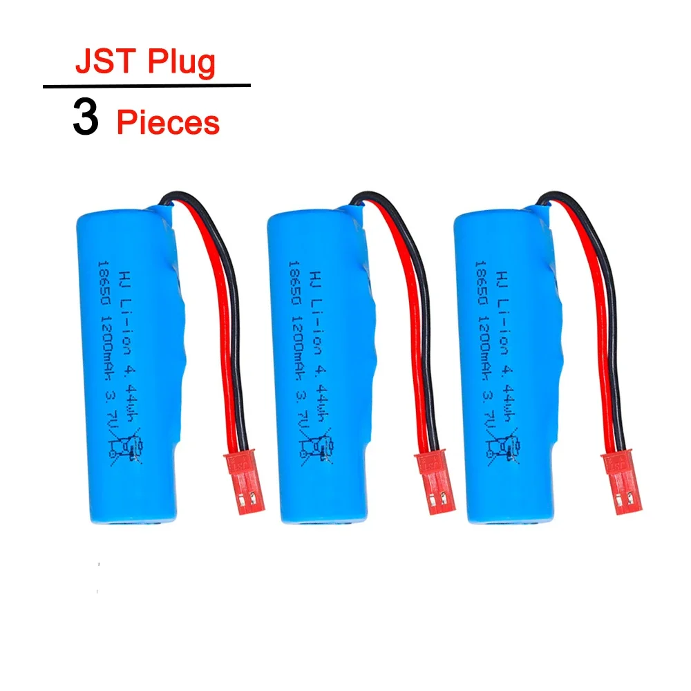 18650 paquetes de baterías Lipo 3,7 V 1200mah para coche de juguete Rc helicóptero aviones Baot tanque camión motocicletas batería de litio recargable: Gris