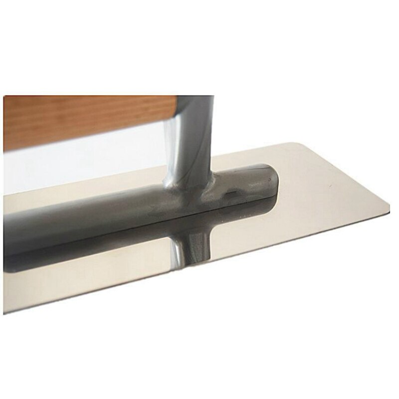 2PC Stainless Steel Mortar Board Home Craftsman Trowel Construction Bracket Plastering Batch Wall Shovel Putty Tool