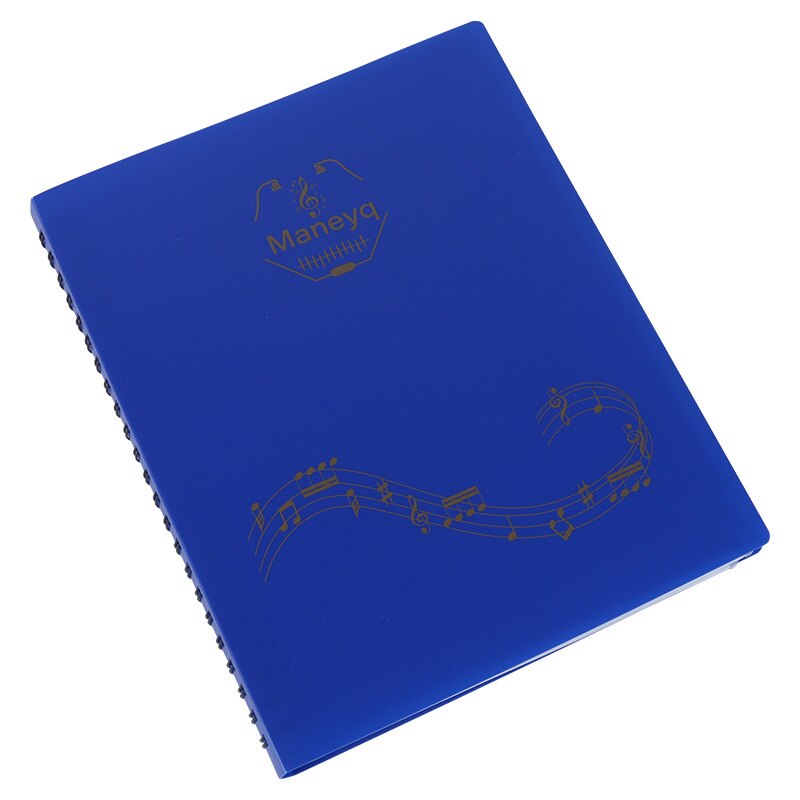 60 Pages A4 Music Practice Notebook Piano Violin Universal Five-line Notebook Music Score Accessories: Blue