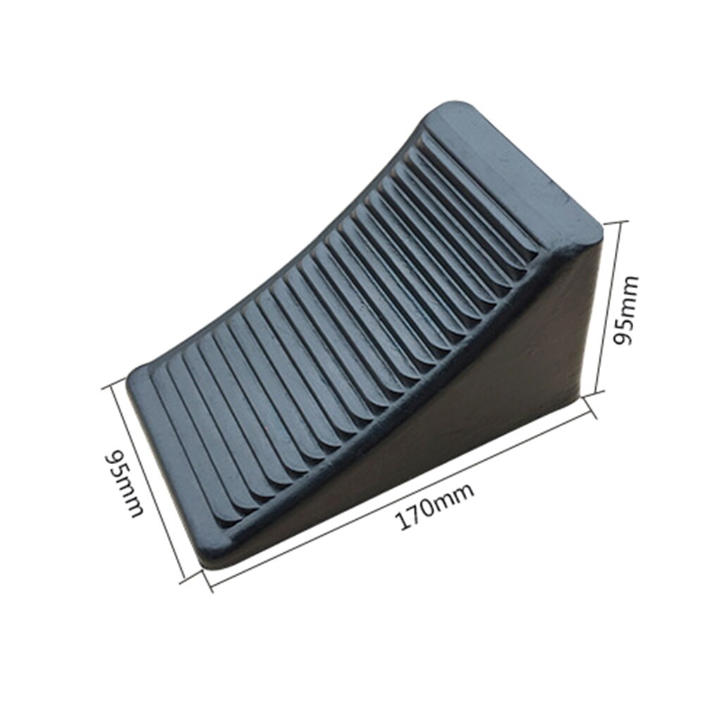 2 Pack Rv//Trailer Rubber Anti-Slip Auto Vrachtwagen Stopper Block Wiel Chocks Driehoek Heavy Duty