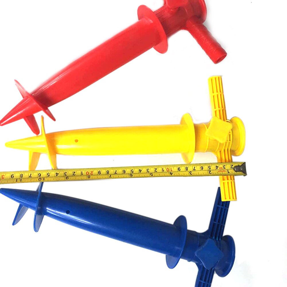 Strand draagbare parasol beugel buiten tuin ondersteuning accessoires vaste parasolhouder handmatige zandboor zonnescherm willekeurige kleur