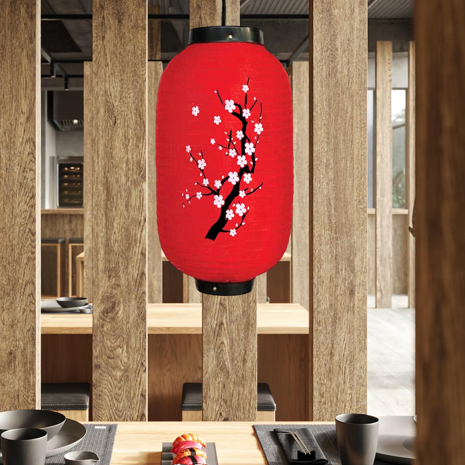 Traditionele Japanse Stijl Lantaarn Lampenkap Hangende Oosterse Lamp Voor Outdoor Lente Festival Bar Restaurant: Fluorescentie Geel