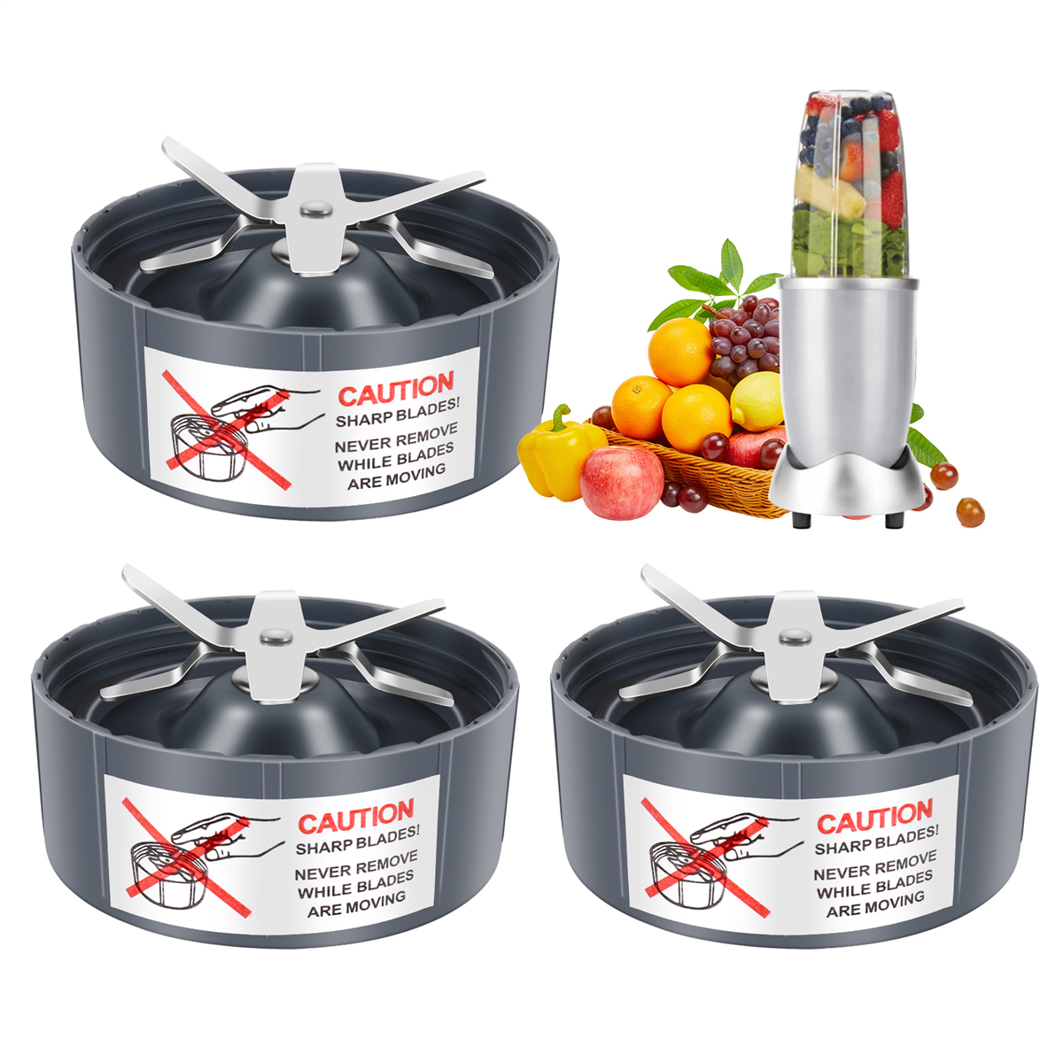 3 Stück Ersatz-Extraktionsklinge für Nutribullet 600 W/900 W Modelle Ersatzteile Klinge