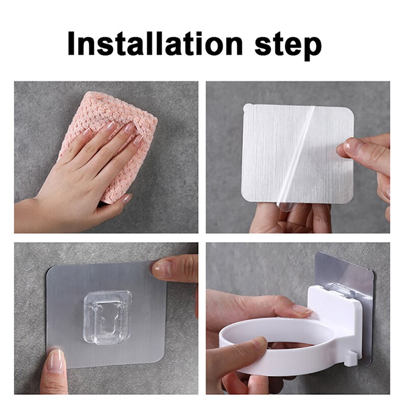1Pcs Muur Gemonteerde Föhn Houder Opslag Abs Rack Föhn Stijltang Salon Houder Plank Badkamer Organizer plank