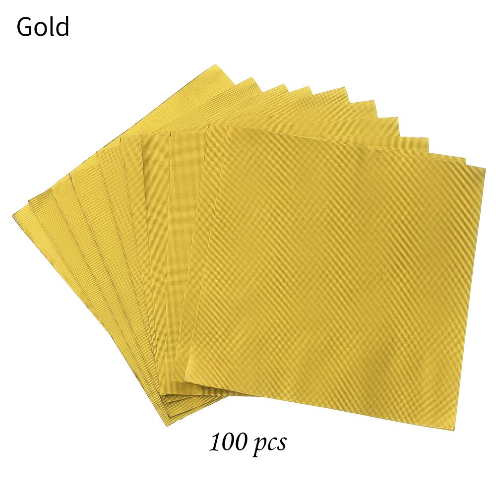 100 stücke 10x10cm Aluminium Folie Süssigkeit Schokolade Kekse Zinn Verpackung Papier DIY Metall Präge Handwerk Papier verpackung Papier: Burgunderrot