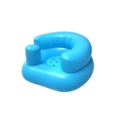 Canapé gonflable pour bébé, siège d&#39;apprentissage pour enfants, chaise de salle à manger portable pour musique: Blue basic
