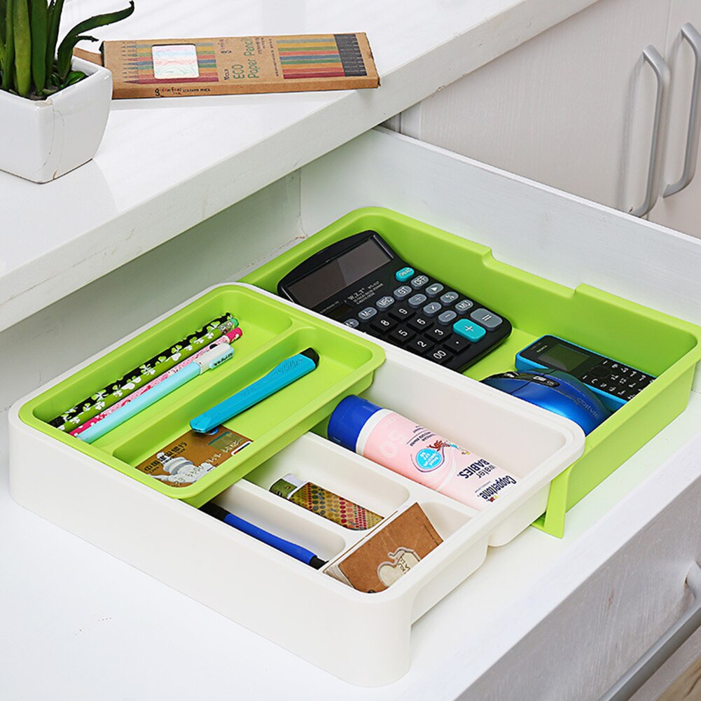 Kitchen drawer organizer plastic storage drawer Cutlery Tray for drawers divider Durable Utensil Multi Partition Safe Easy Clean