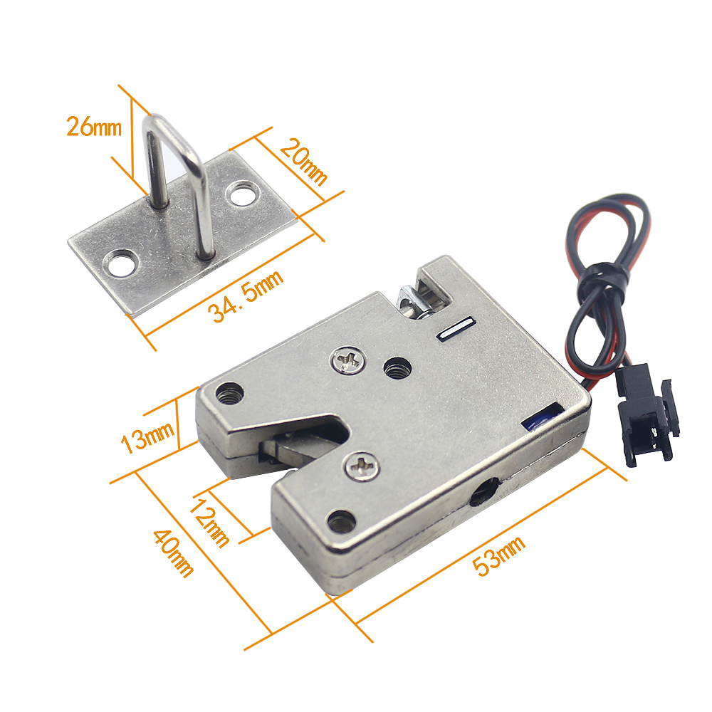 DC12V small cabinet door electromagnetic lock self-elastic electric control box lock mail self-lifting cabinet electric lock