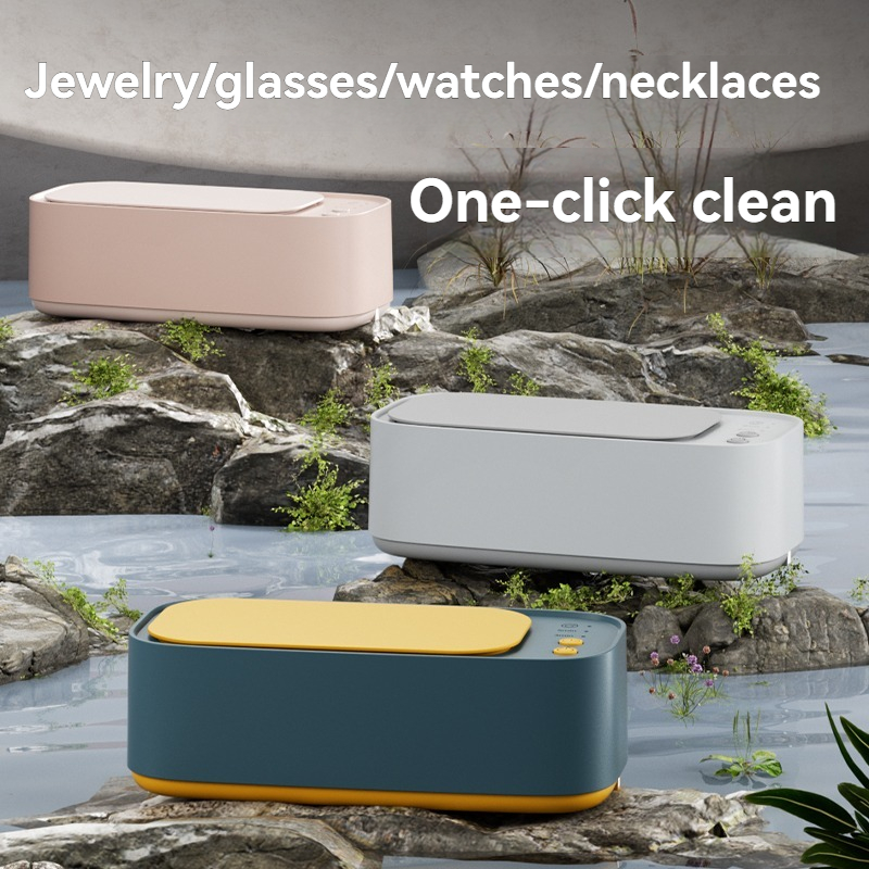 portable ultrasonic eyewear cleaner, household cleaner, jewelry cleaner, USB rechargeable eyewear, watch and jewelry