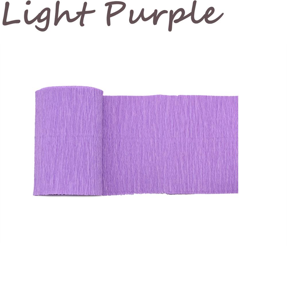 1 Roll 3.5 Cm * 10 M Crinkled Crêpepapier Bloem Wikkelen Diy Scrapbooking Craft Voor Verjaardagsfeestje Festival Kerst decoratie: light purple