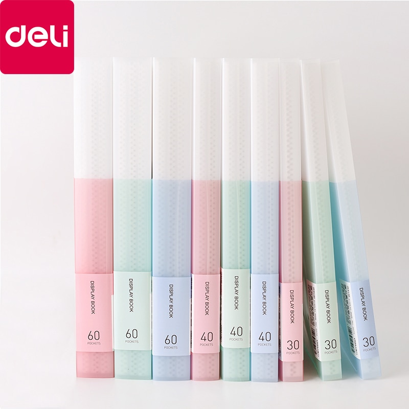 Deli 5075 Series Information Booklet A4 Multi-layer Insert Folders Folders Test Papers Stationery Student Office Transparent Bag