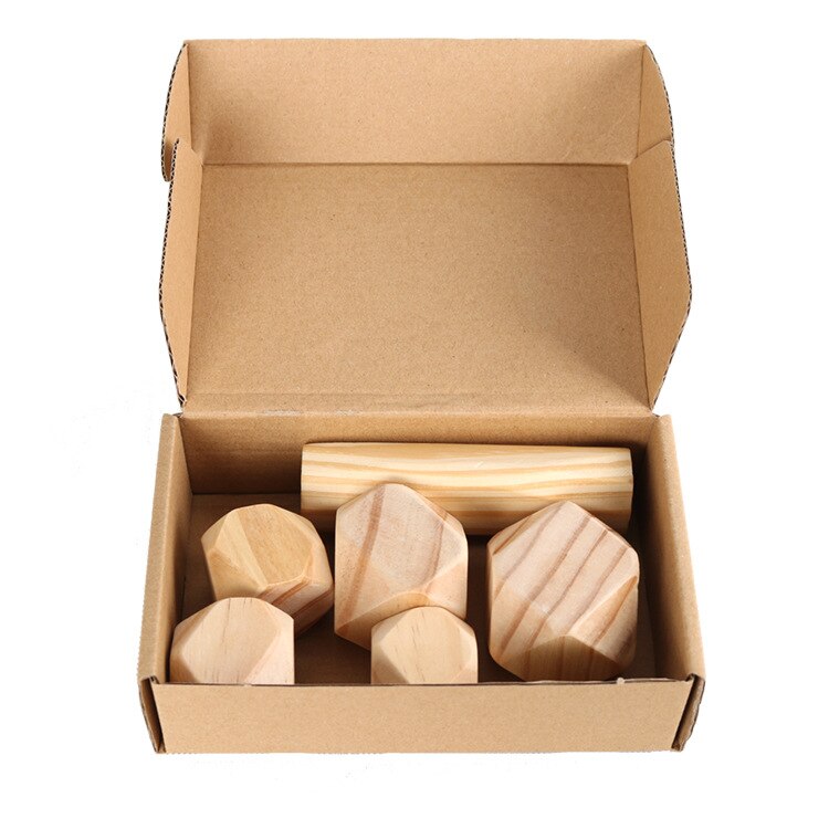 Pierre de couleur en bois Jenga jouet éducatif Interaction Parent et enfant aides pédagogiques Balance défis briques Pro bloc de construction: Primary Color Building Blocks Stacked Stone  6 Pcs
