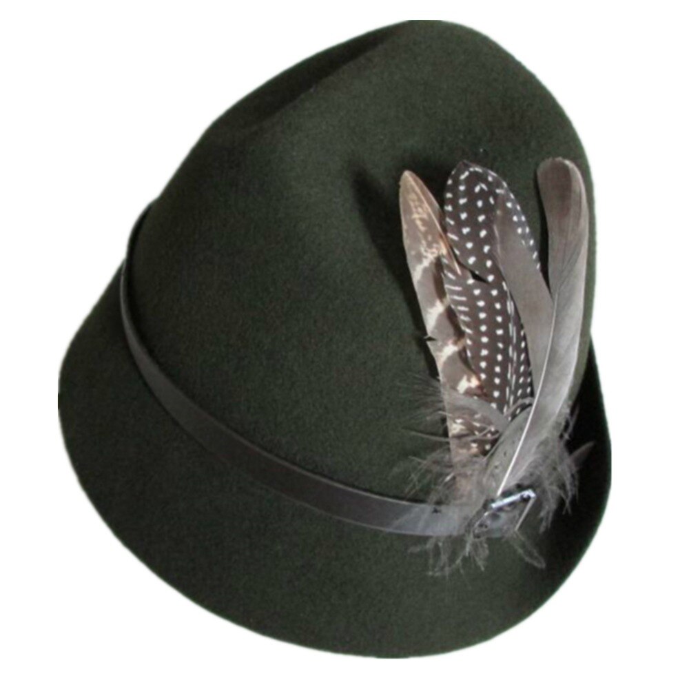 Tyrolean Hat Oktoberfest Wool Bavarian Alpine Felt Hat Chapeau Hat