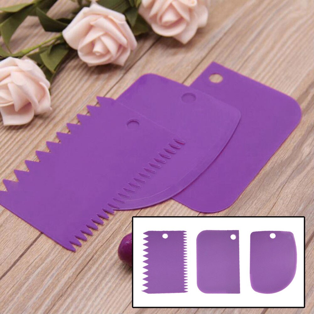 Taart Schraper Plastic Deeg Icing Fondant Schraper Bakken Tools Cake Decorating Keuken Молды Силиконовые