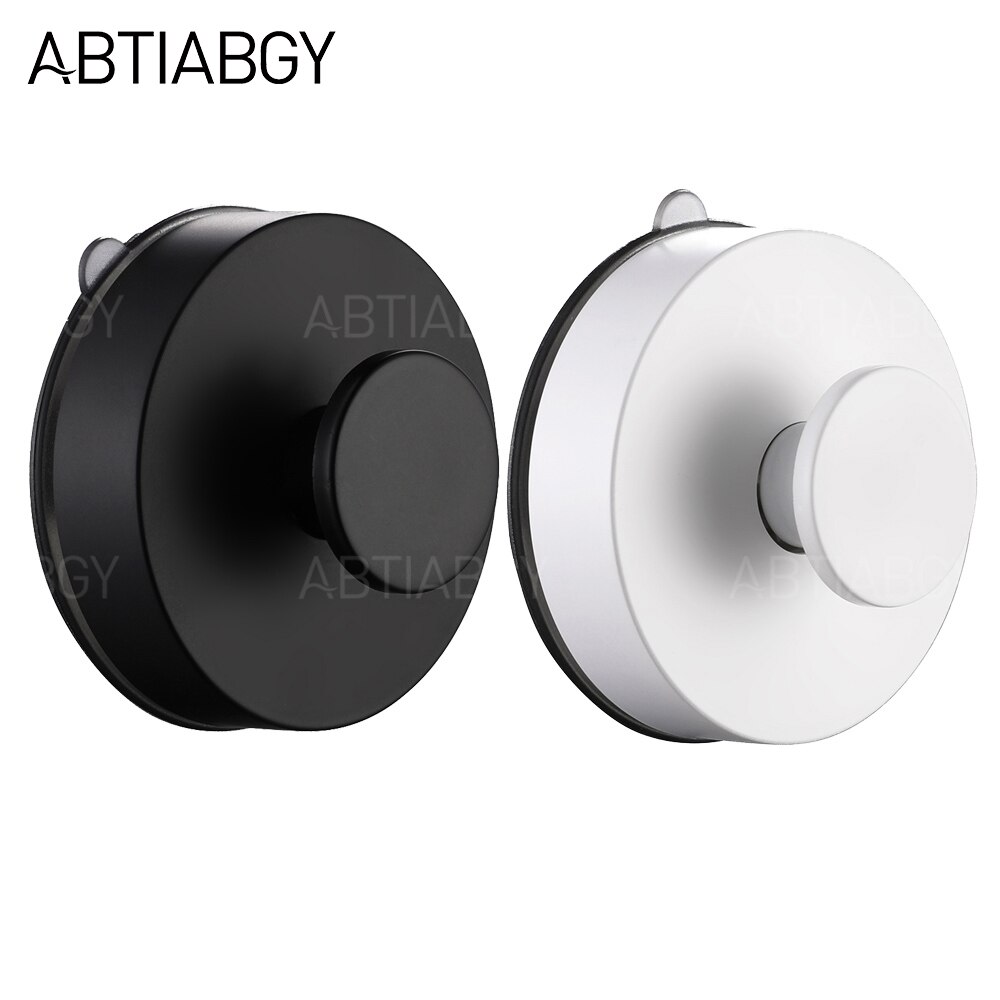 5KG Max Payload Strong Suction Cup Hook Reusable Wall Hooks Towel Hook Hanger For Bathroom Kitchen Home Decoration Black White