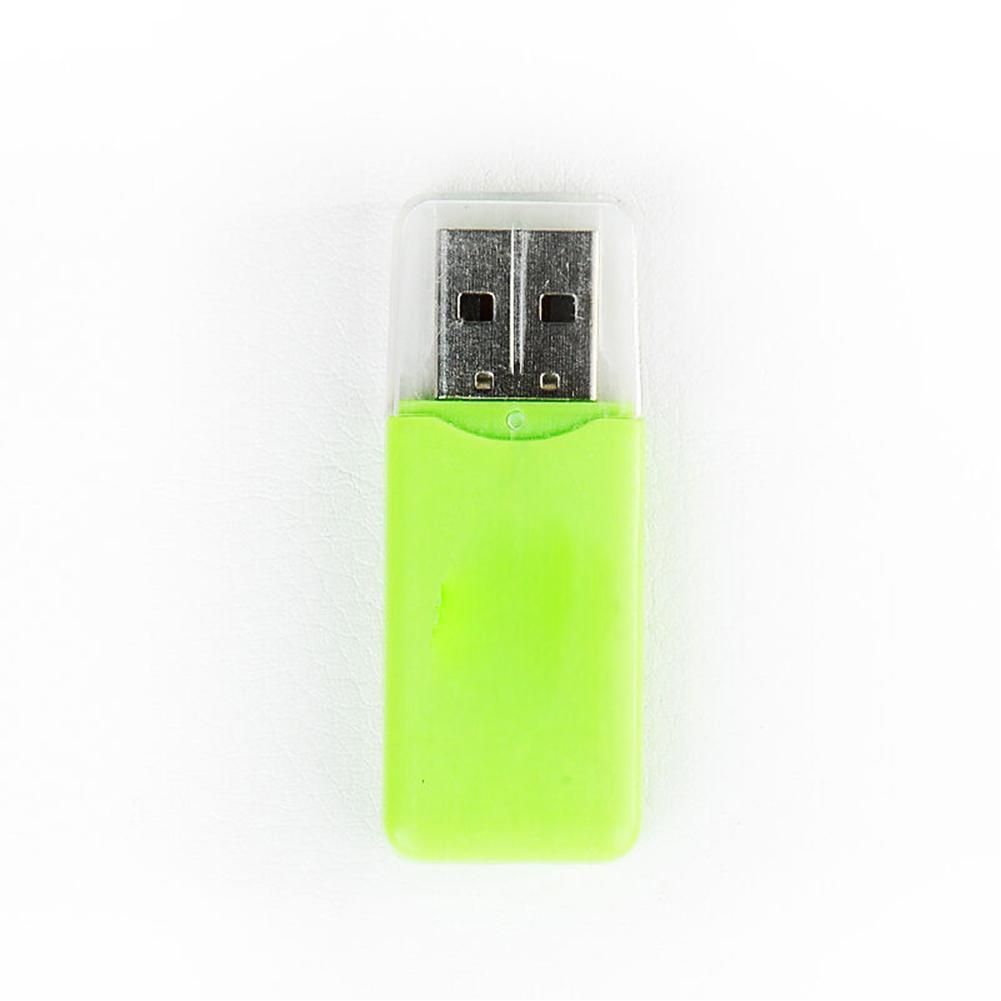 Cool Candy Color USB Reader FDUK TF Card Reader High Speed 2.0 Guaranteed Mini Card Reader: Green