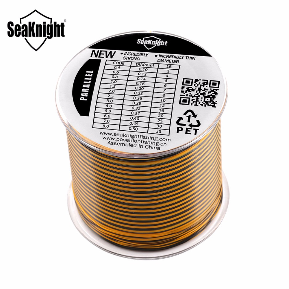 500 m Seaknight brand top grade 100% Japanse veelkleurige 8-25lb vislijn monofilament karper wire leader lijn