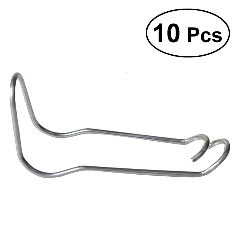 BESTOYARD 10pcs Greenhouse Glazing Wire Clips Steel Tube Wire Clips Greenhouses Parts Accessories