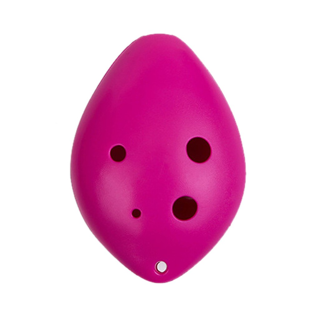 6 Holes Plastic Treble C Ocarina Kids Musical Instrument: Rose Red