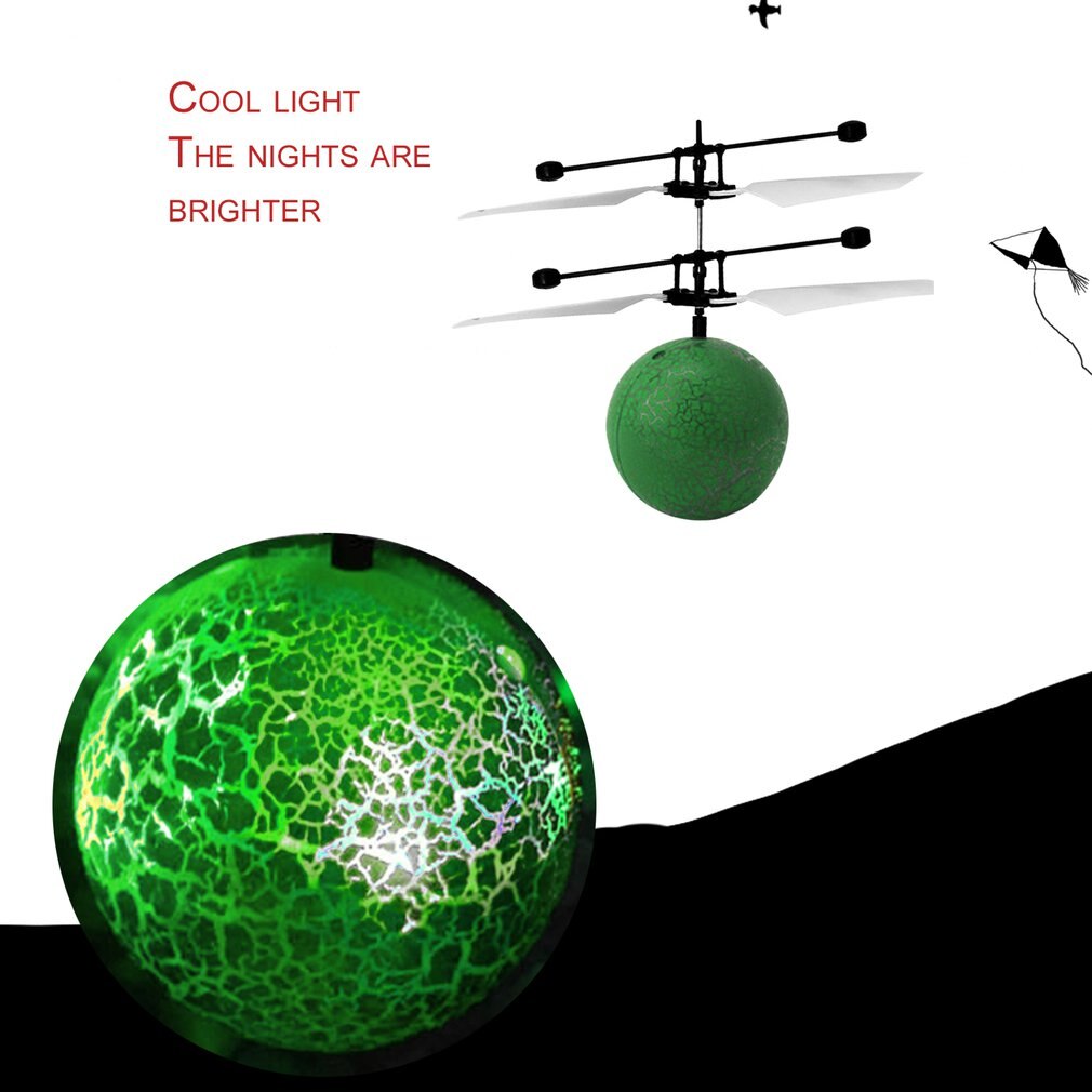 Rc Infrarood Inductie Suspension Helicopter Vliegtuigen Kleurrijke Vliegende Crack Bal Ingebouwde Knipperende Led Verlichting Speelgoed Voor Kinderen