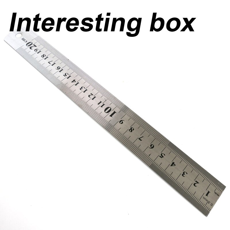 Stainless steel ruler DIY ruler ruler measurement model ruler metric with scale thickening