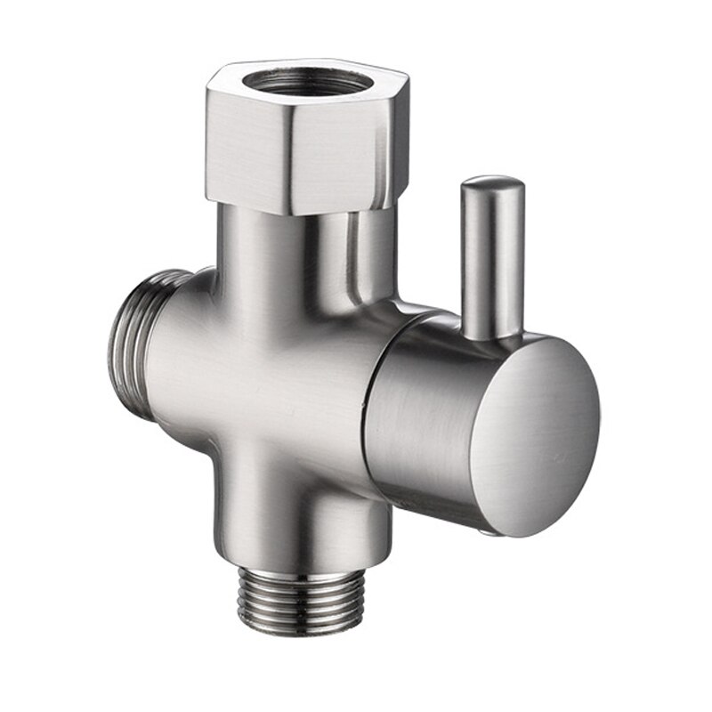 Schlecht Wc Bidet Ventil 3/8 "Durcheinander T Adapter Umsteller Verchromt Bidet Shattaf Spritzgerät Kontrolle Wasser abschaltung Ventil schwarz: Bronze-