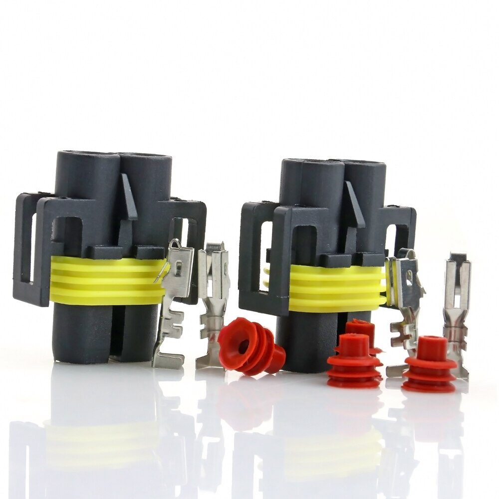 5x H8 H9 H11 H27 880 881 Vrouwelijke Hid Halogeenlamp Connector Plug W/Terminal Pins #1642*5