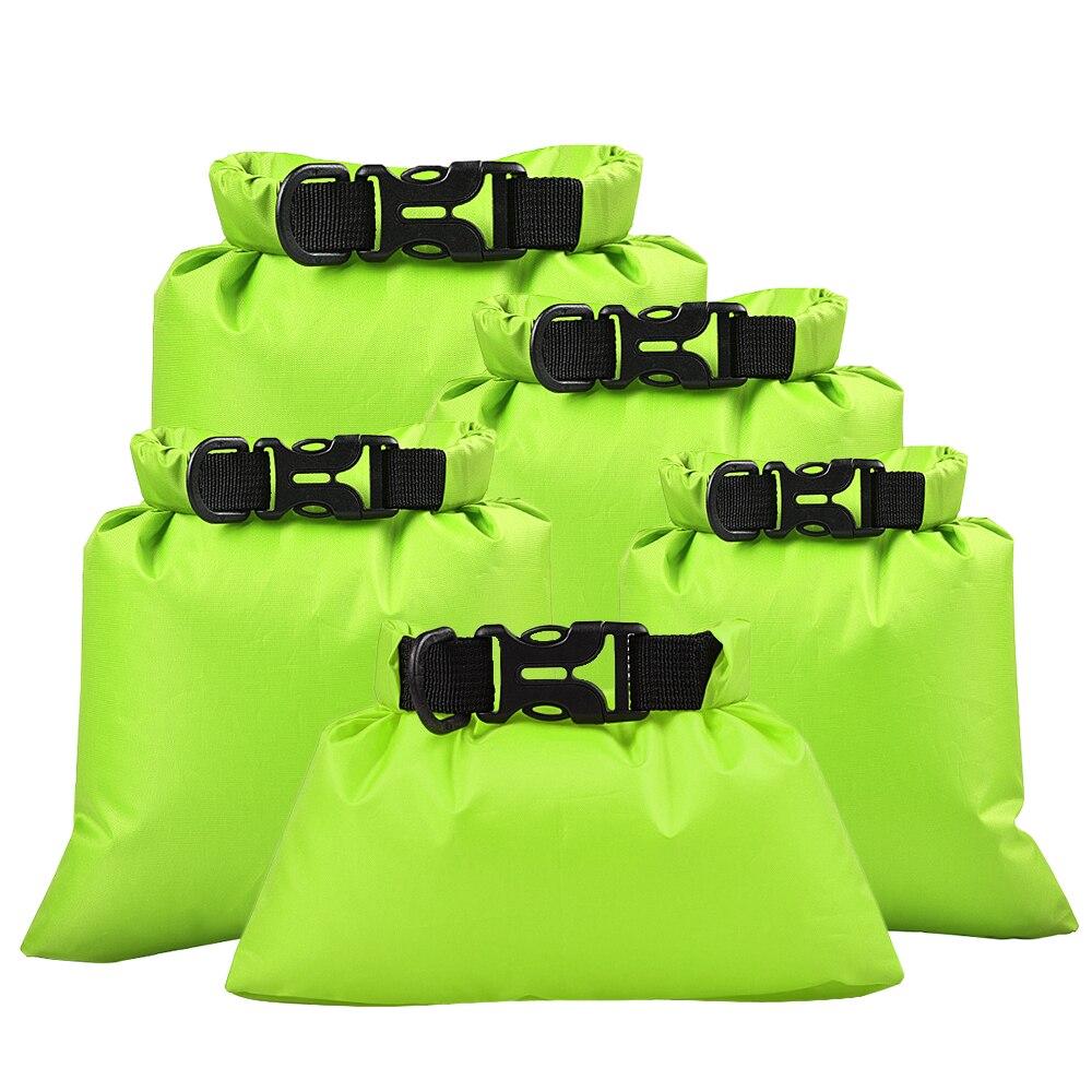 TOMSHOO 5 Pcs Swimming Waterproof Storage Bags Dry Sacks Pack Camera Storage Bags Kayaking Drifting Outdoor Bags Water Sports