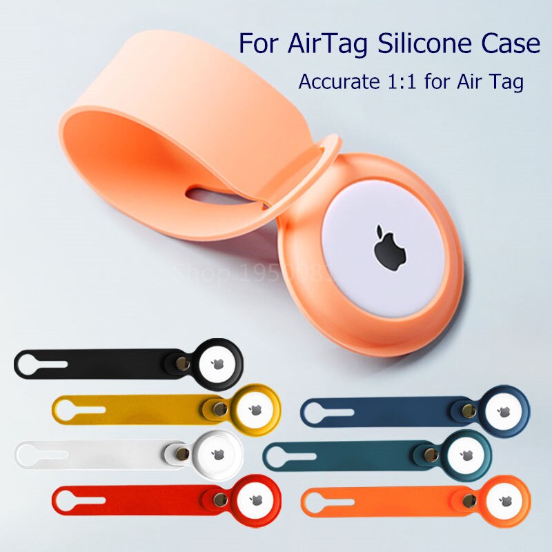 Protector Case Voor Airtag Siliconen Lus Beschermhoes Cover Voor Apple Air Tag Locatie Tracker Draagbare Anti-Verloren Accessoire