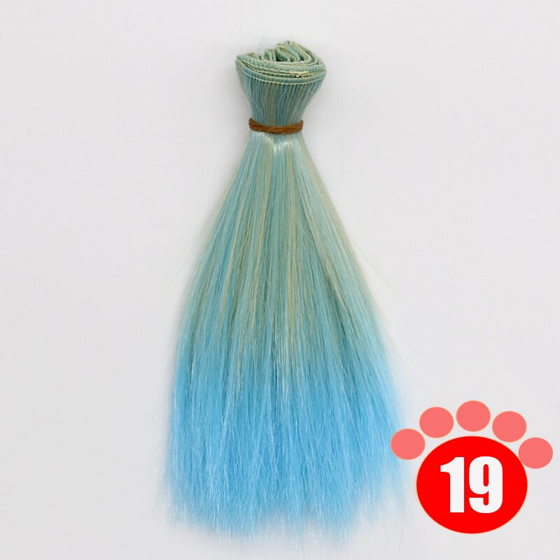 Msiredoll bjd wig Accessories 1piece 15*100CM or 25*100CM doll hair for 1/3 1/4 1/6 straight hair bjd wig diy: colour 019 / 25