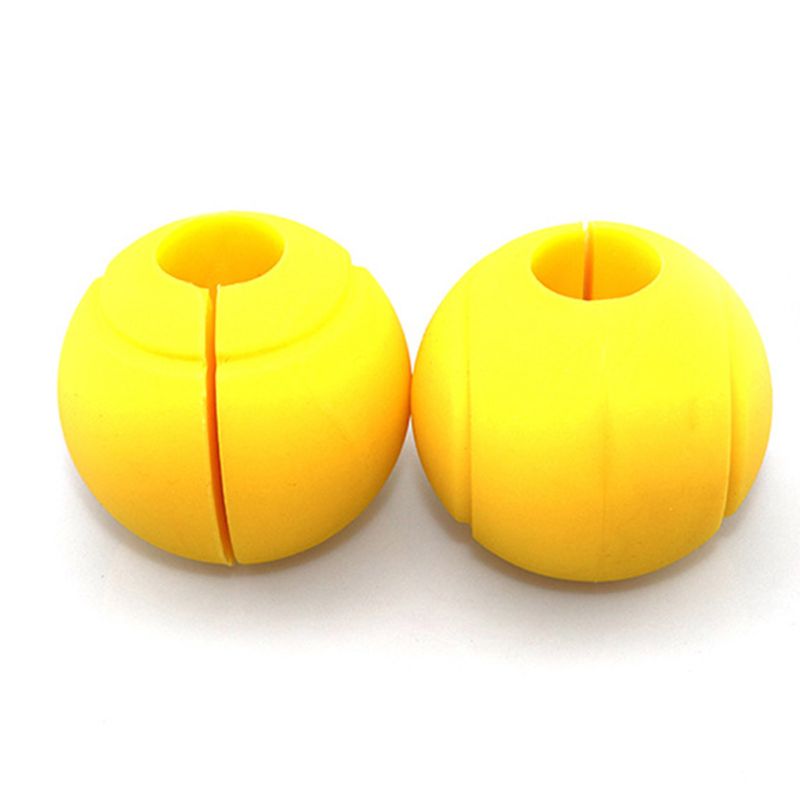 Round Dumbell Handles Soft Silicone Fitness Thick Bar Fat Grips Parts for Crossfit Weightlifting Powerlifting Strength