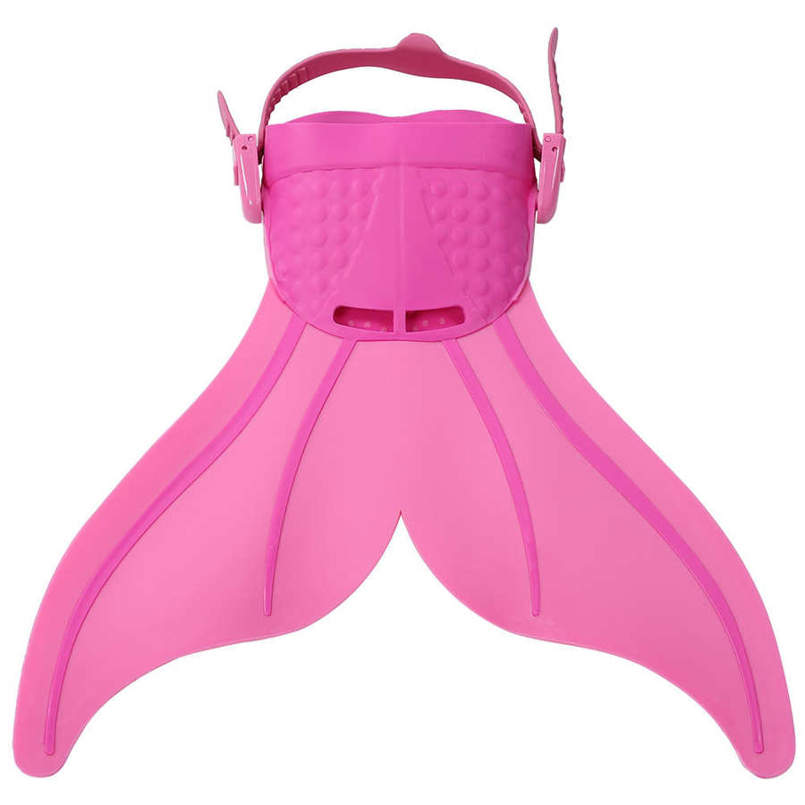 Kids Swimming Fins Children Training Flipper Mermaid Swim Fin Swimming Foot Flipper Diving Feet Tail For Children Water Sport: Pink