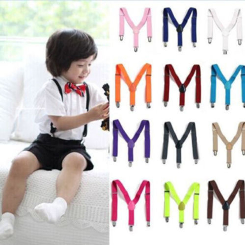 Tirantes de cinta elástica ajustable para niños y niñas, accesorios de boda para bebés, nueva