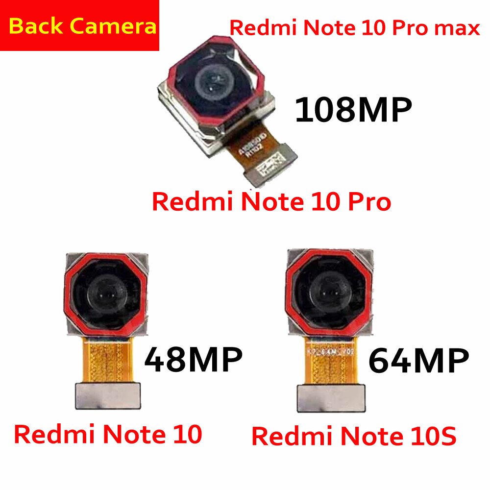 Lot De 2 Verres De Caméra Arrière Pour Xiaomi Redmi Note 10 Pro - Avec Kit D'outils De Réparation