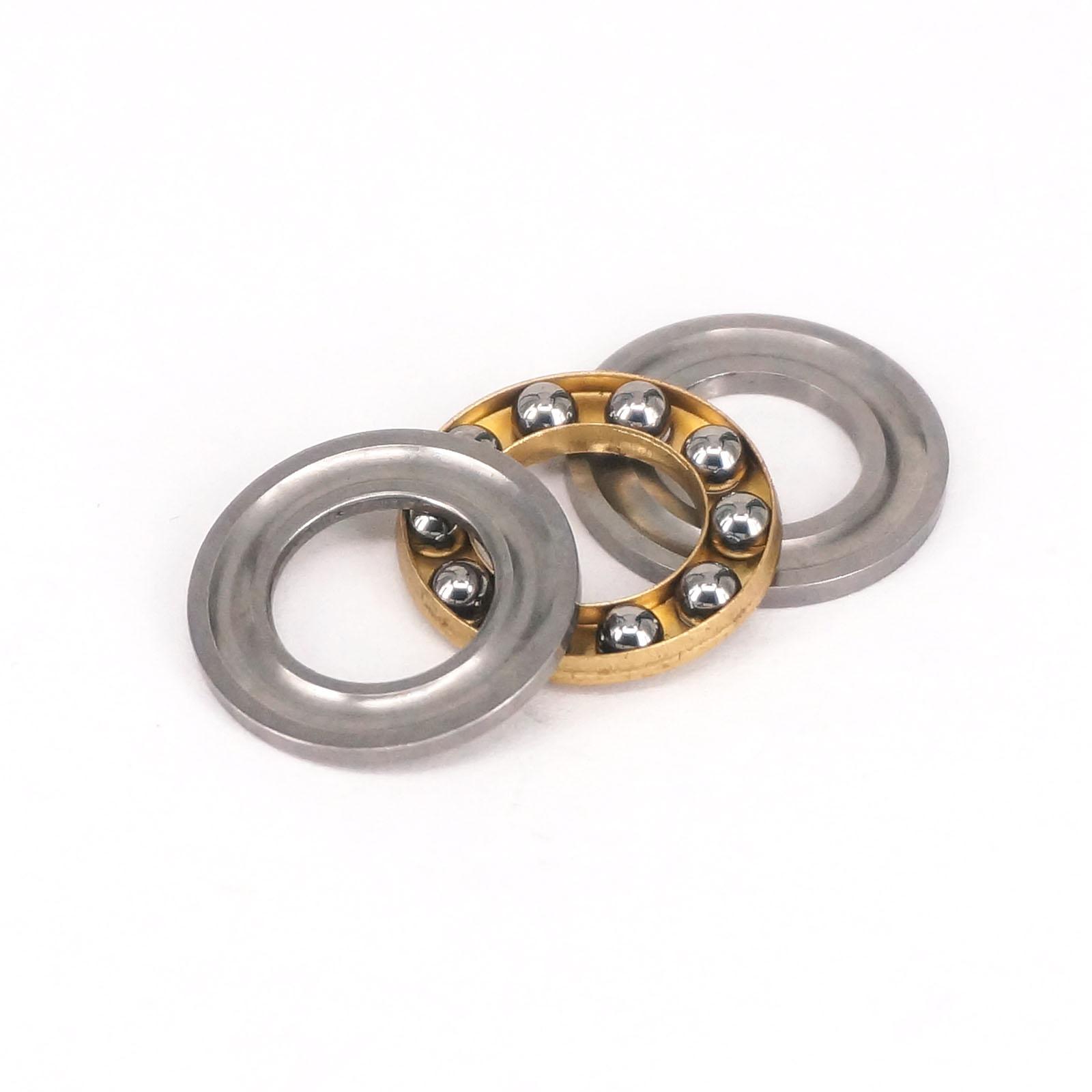 2 Uds 10x18x5,5mm bola Axial arandelas planas rodamientos de empuje 3 piezas ABEC-1