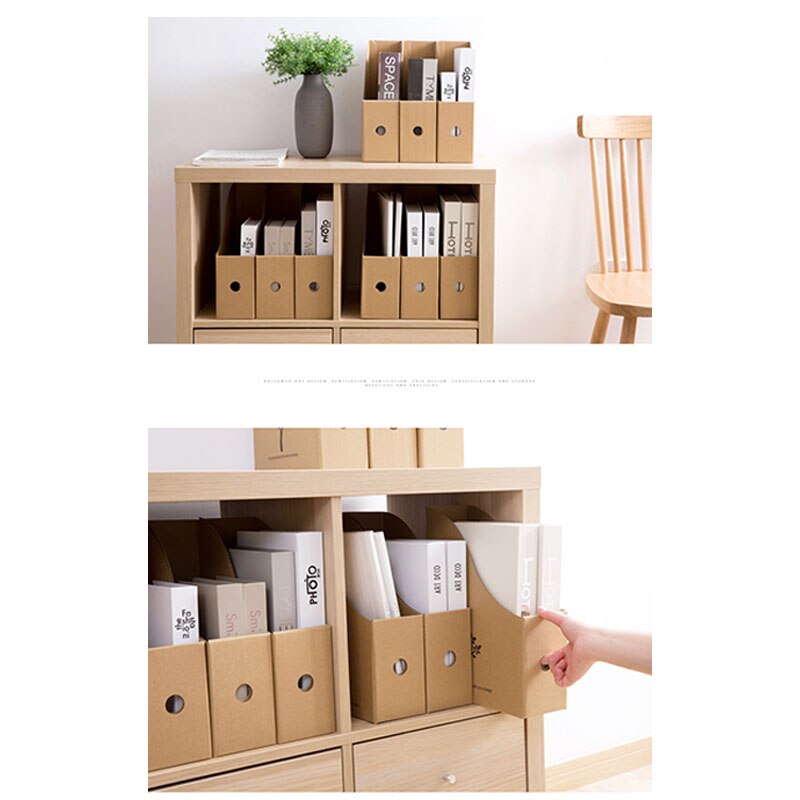 Bestand Papier Houder Desktop File Organizer Voor Boeken Documenten Opbergdoos Document Bureau Map Kantoor Suppiles Papierlade